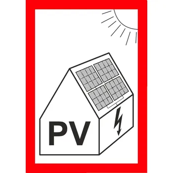 Fotovoltaika - samolepka 70 x 100 mm (A7)