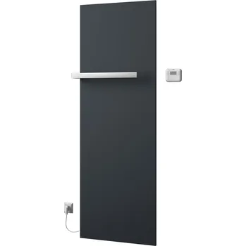 Radiátor SAPHO ELION elektrické otopné těleso včetně termostatu 606x1765 mm, 900 W, metalická antracit
