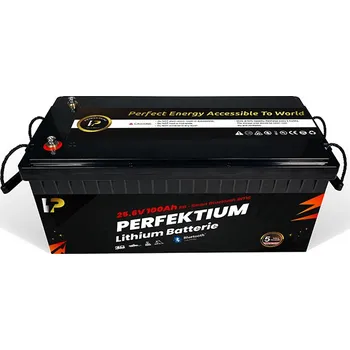 Trakční baterie Trakční baterie 100 Ah, 25,6 V, Perfektium LiFePo4 Lithium, přes 3000 cyklů, 5 let záruka, s vestavěným Smart BMS, Bluetooth, PB-25.6V 100Ah Perfektium (Perfektium)