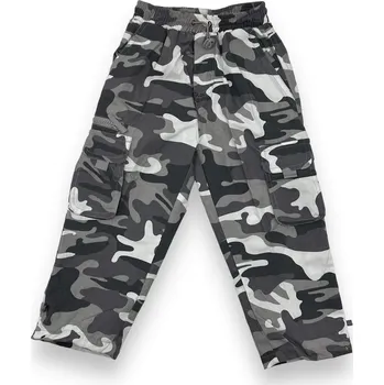 Chlapecké kalhoty Succes Chlapecké maskáčové kalhoty s gumou v pase Barva: Vojenská, Velikost: 98