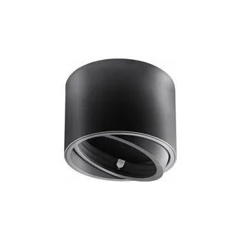 Nástěnné svítidlo GTV Stropní svítidlo ISUMI s nastavitelným úhlem, hliník, 130x100, IP20, kruhové, černé