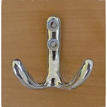 Věšák Dvojháček malý zátěžový chrom 50x53mm