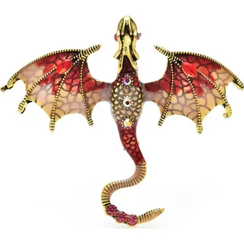 Brož Amparo Miranda® Brož Dráček BD01, Barva Červená