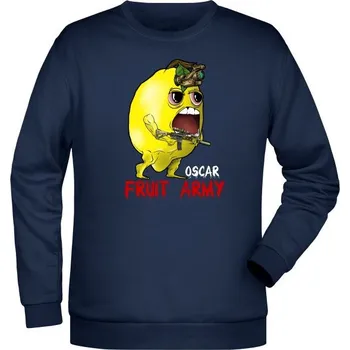 Pánská mikina Mikina Oscar - Fruit army - námořní modrá