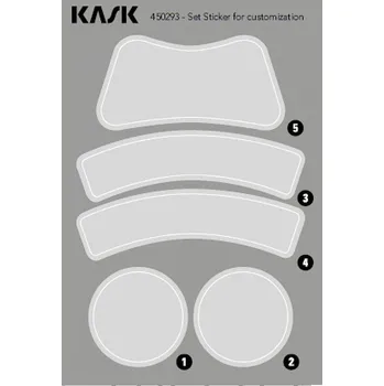 Horolezecká přilba Transparentní samolepky pro přilby Kask Zenith