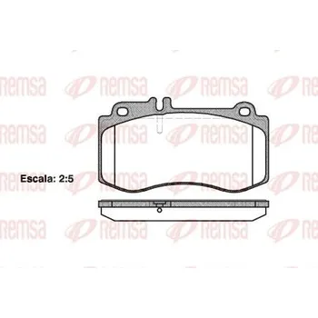 Brzdová destička Sada brzdových destiček, kotoučová brzda REMSA 1406.00