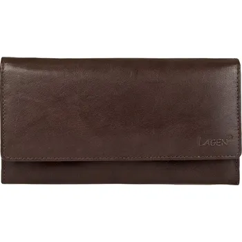 Peněženka Lagen dámská peněženka kožená V-40 - tmavě hnědá - D.BRN + doprava zdarma