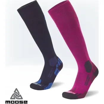 Pánské termo ponožky DISTANCE MERINO funkční podkolenky Moose