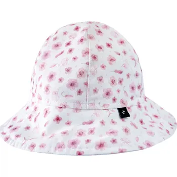 Čepice Lullalove Dětský Klobouk 1-3 roky - Růžové Květinky