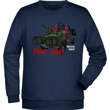Pánská mikina Mikina Dragon squad - Fruit army - námořní modrá