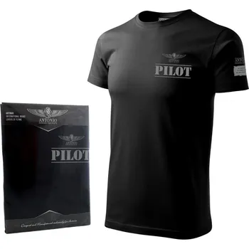 Pánské oblečení Triko PILOT ČERNÉ