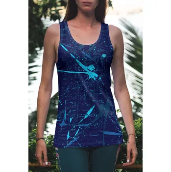 UTOPY Dámské Dámské sportovní tílko Power of Blues Velikost: S