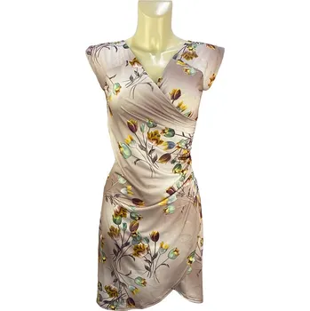 Dámská sukně Ariatex Mika zavinovací šaty TULIPE GOLD béžové vel. 44