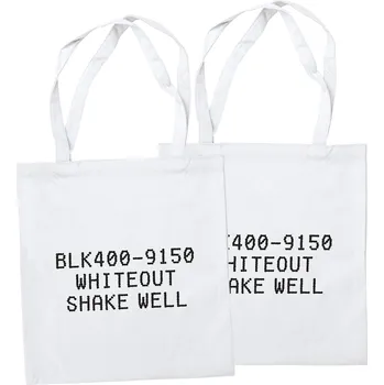 Nákupní taška Montana bavlněná taška Donut print -9150 Whiteout