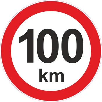 Samolepicí dekorace na vozidlo Bottari Samolepka rychlost 100km Bottari Samolepka rychlost 100km