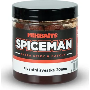 Nástraha Mikbaits Spiceman boilie v dipu 250ml Příchutě: 16mm Chilli Squid Získejte slevu -5% za registraci v e-shopu