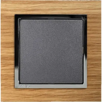 Stavebniny Timex Kompletní vypínač č.6 Premium Plus grafit + buk