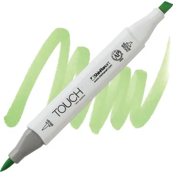 Lihová fixa TOUCH oboustranná Brush & Chisel, GY236 Spring green