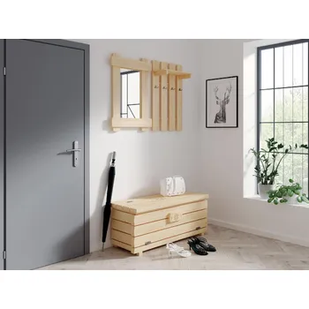 Předsíňová stěna Předsíňová sestava z masívu JANA Barevné provedení: Přírodní