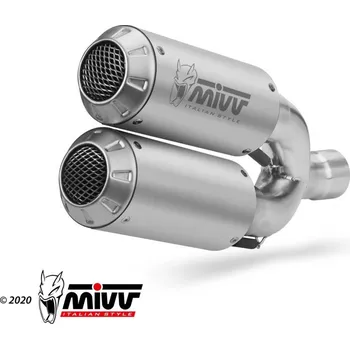 Výfuk pro motocykl 2 koncovky výfuku MIVV MK3 D.043.SM3X Nerez