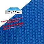 Solární plachta tmavě modrá obdélník 7 x 3,5 m 400 mic