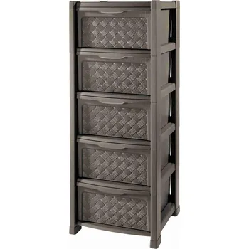 Komoda Komoda UH 5-patrová 38.5X39XH101.5CM hnědá ";Arianna"; TONTARELLI