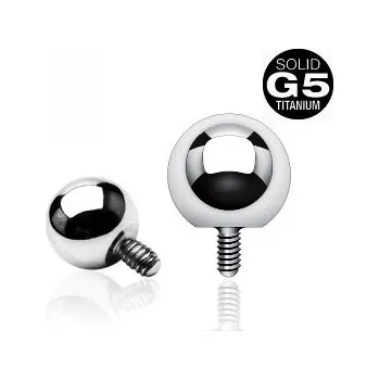 Piercing Šperky4U Microdermal - ozdobná část kulička 4 mm - TIT1034-04