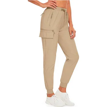 Lehké dámské prodyšné rychleschnoucí kalhoty Barva: Khaki, Velikost: XXL