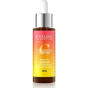 Pleťové sérum Eveline Cosmetics Vitamin C 3x Action noční sérum pro první vrásky 30 ml