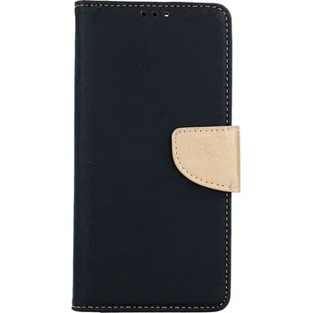 Pouzdro na mobilní telefon Pouzdro Xiaomi Redmi Note 12 knížkové černo-zlaté (kryt neboli obal na Xiaomi Redmi Note 12)