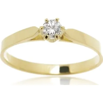 Prsten Zlatý zásnubní prsten s briliantem BP0094F + DÁREK ZDARMA