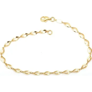 Náramek Článkový náramek ze žlutého zlata ZLNA1187F 19 cm + Dárek zdarma