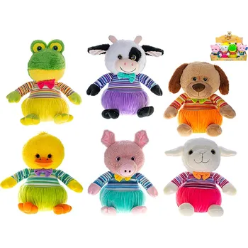 plyšák Zvířátko plyšové 15 cm v oblečku - mix variant či barev