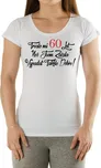 Narozeninové tričko 60 pro ženu CZ bílé