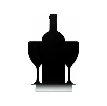 Kancelářský nábytek Stolní tabulka Securit Silhouette ALUMINIUM WINE s popisovatelným povrchem + popisovač