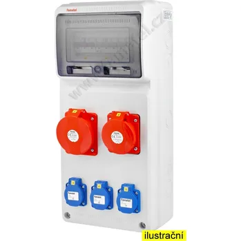 modulární přístroj a rozvaděč v450-6kA - ZSF30101000.0 /3951 Zásuvková skříň IP44 jištěná bez chrániče