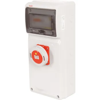 modulární přístroj a rozvaděč v049 - ZSF00000010.1 /3951 Zásuvková skříň IP65 jištěná s chráničem 63/4/003