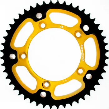 Řetězová sada pro motocykl Rozeta SUPERSPROX STEALTH RST-4:48-GLD zlatá 48 zubů, 420