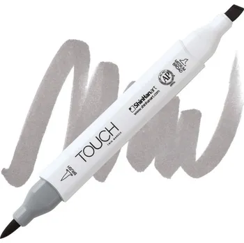 Lihová fixa TOUCH oboustranná Brush & Chisel, WG4 Warm grey