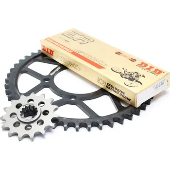 Řetězová sada pro motocykl Řetězová sada D.I.D + SUPERSPROX řady NZ3 SDH ve zlato/černé barvě DID-501-132