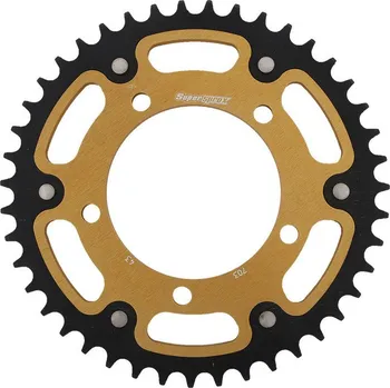 Řetězová sada pro motocykl Řetězová rozeta SUPERSPROX STEALTH RST-703:43-GLD zlatá 43 zubů, 520