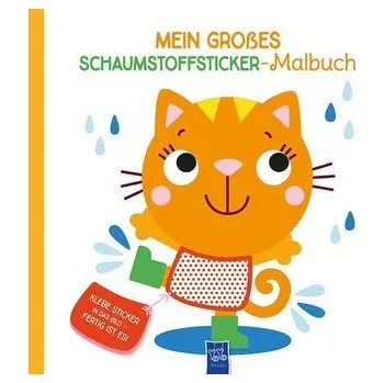 První čtění Mein großes Schaumstoffsticker-Malbuch - Katze