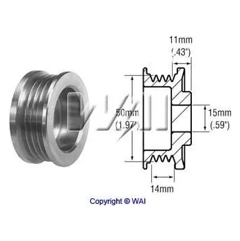 Alternátor Řemenice Denso 021041-4260