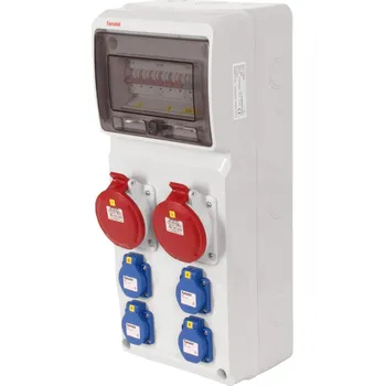 modulární přístroj a rozvaděč v645 - ZSF40002000.0 /3951 Zásuvková skříň IP44 jištěná bez chrániče