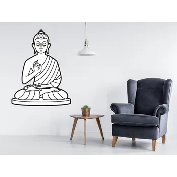 Samolepící dekorace Budha samolepka na zeď 36 x 46 cm
