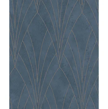 Tapeta Modrá geometrická tapeta na zeď, Art Deco, L85601, Elegance, Ugepa