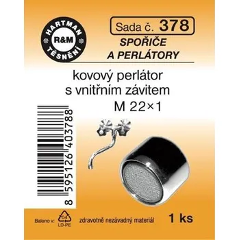 Vodovodní kohout HARTMAN kovový perlátor s vnitřním závitem, sada č. 378