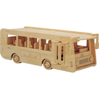 3D puzzle Woodcraft Dřevěné 3D puzzle Autobus