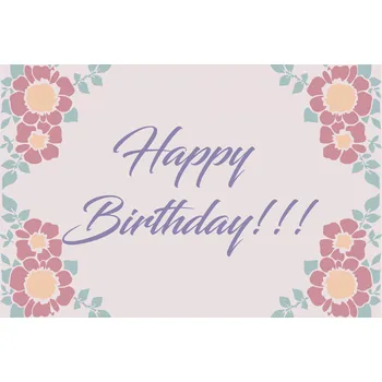 Malování podle čísel - Všechno nejlepší k narozeninám Velikost: 40x60cm, Rámování: Pouze srolované plátno