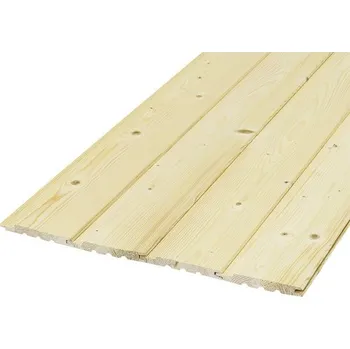 Obklad Palubky obkladové Tatran B 12,5 x 96 x 3000 mm smrkové, 10 ks